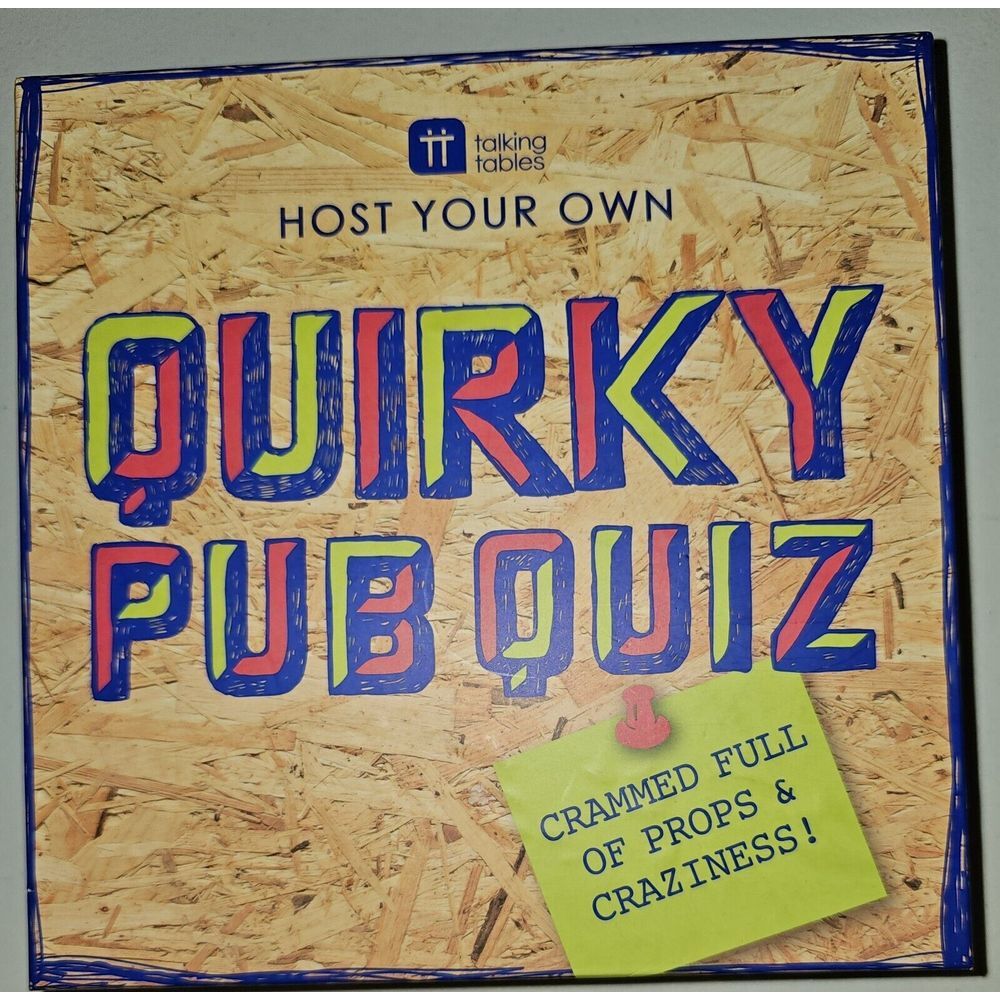 Talking Tables Host Your Own Quirky‎ Pub Quiz Game Fun Party Night Activity